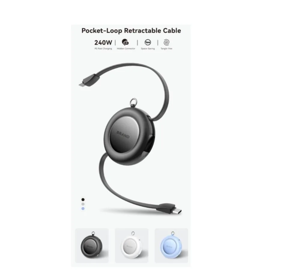 Hidden Retractable Data Cable