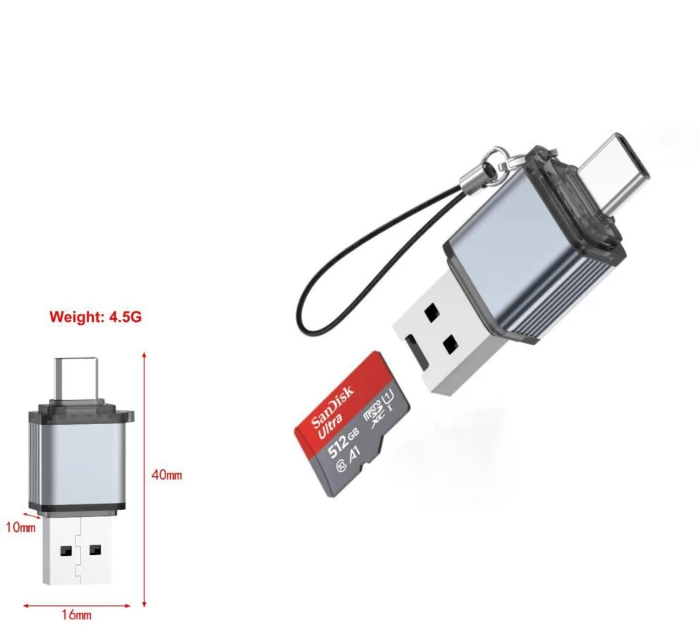 USB A/Type-C card reader
